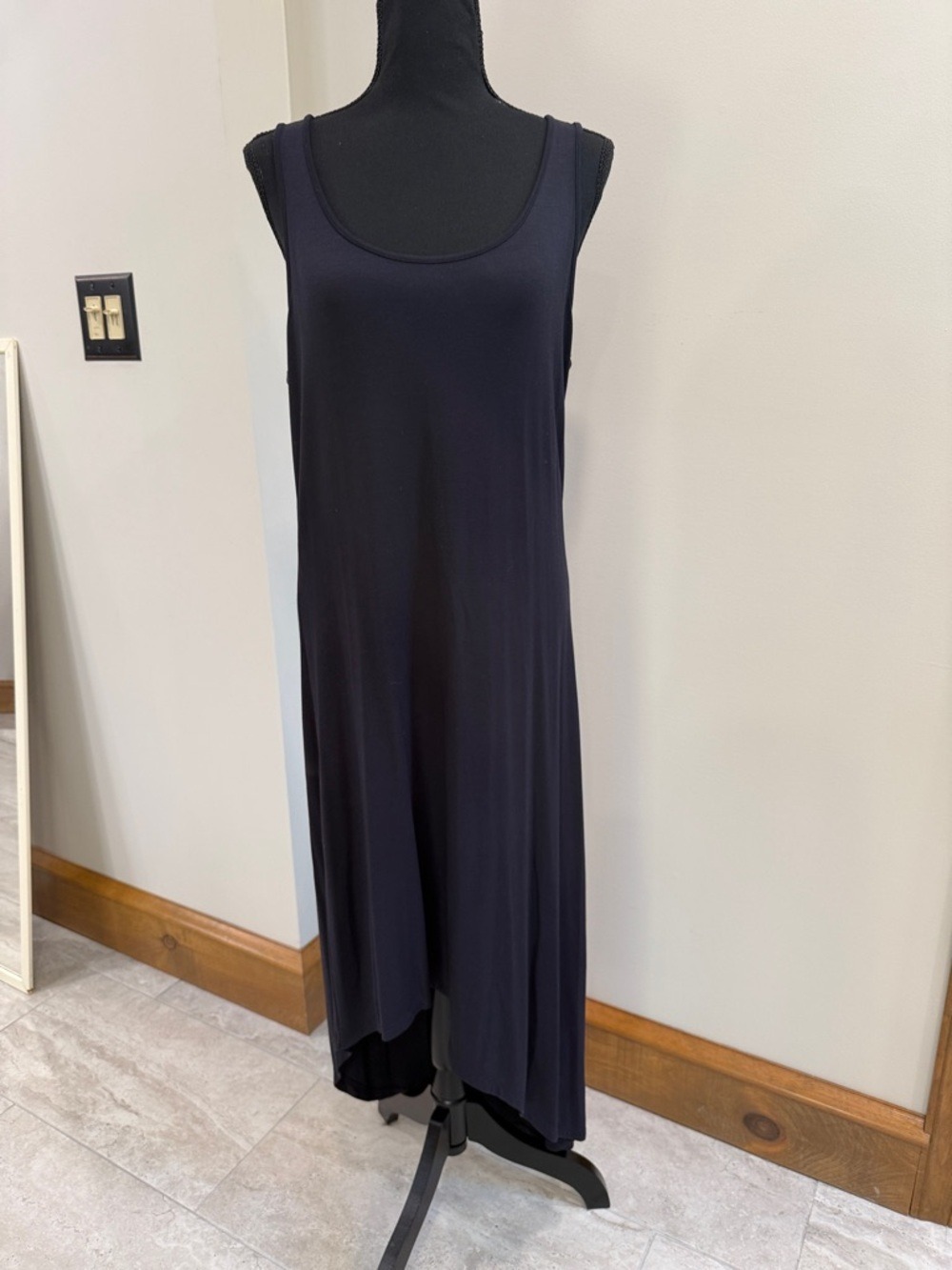 Michael Kors Black Maxi hi lo coverup dress size L